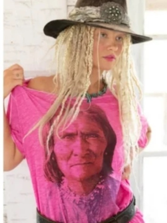 Magnolia Pearl Tops - Magnolia Pearl- Geronimo Tee TOP 1448-LATUN Pink - OS